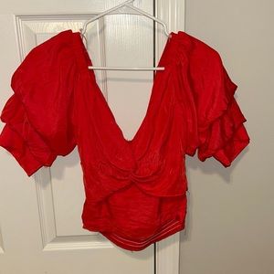 NEW: Do+Be Red Blouse